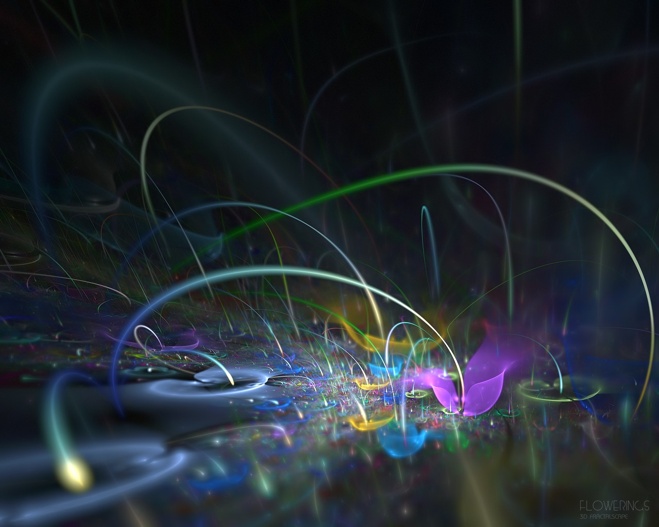 3D Dream květinové tapety Abstract #26 - 1280x1024