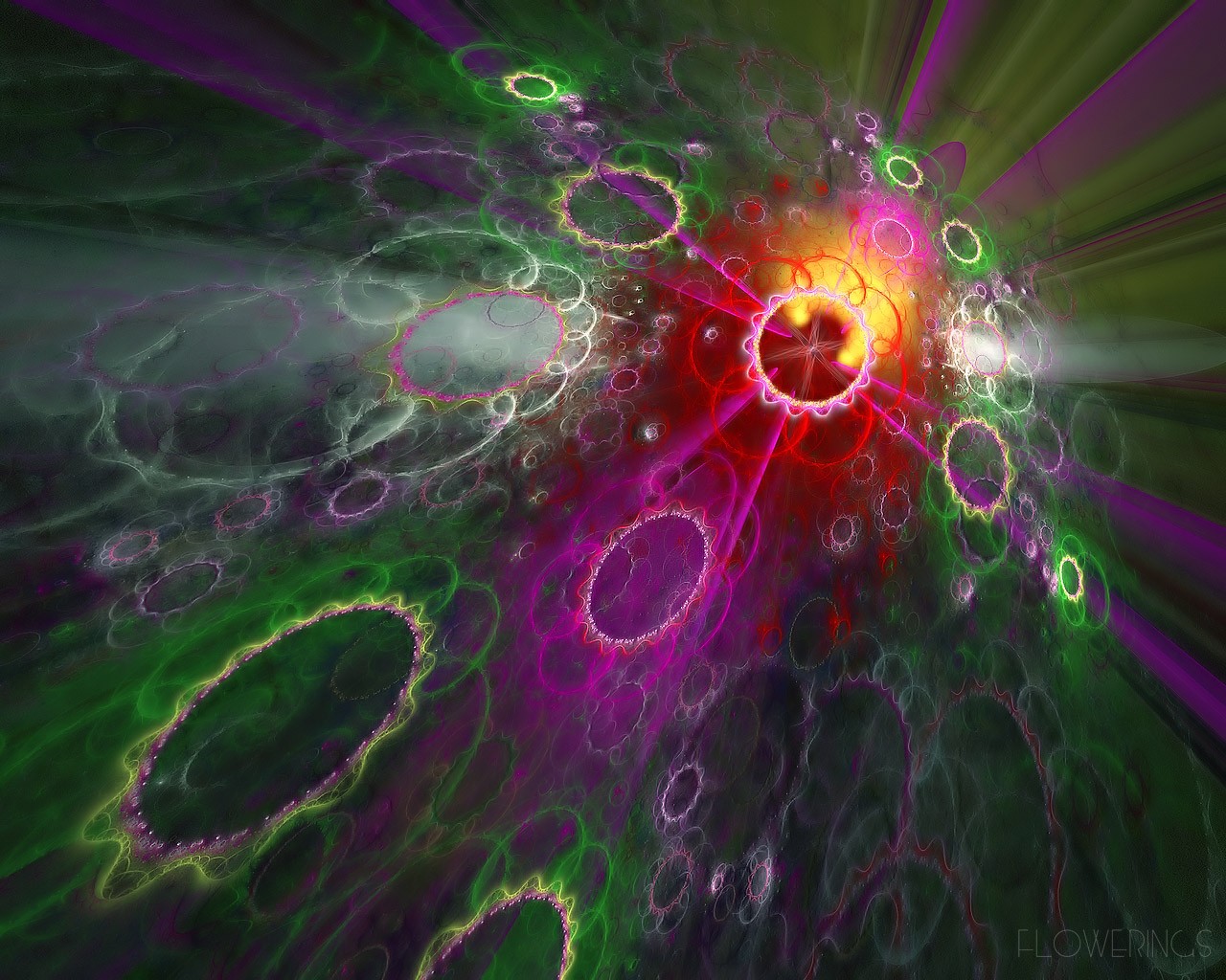 3D Dream květinové tapety Abstract #31 - 1280x1024