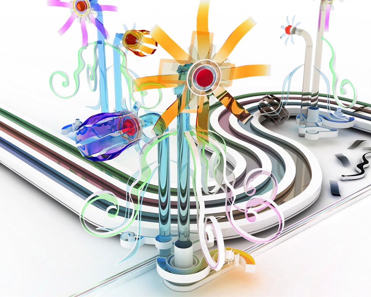 3D Design Wallpaper (2) #2 - 1280x1024