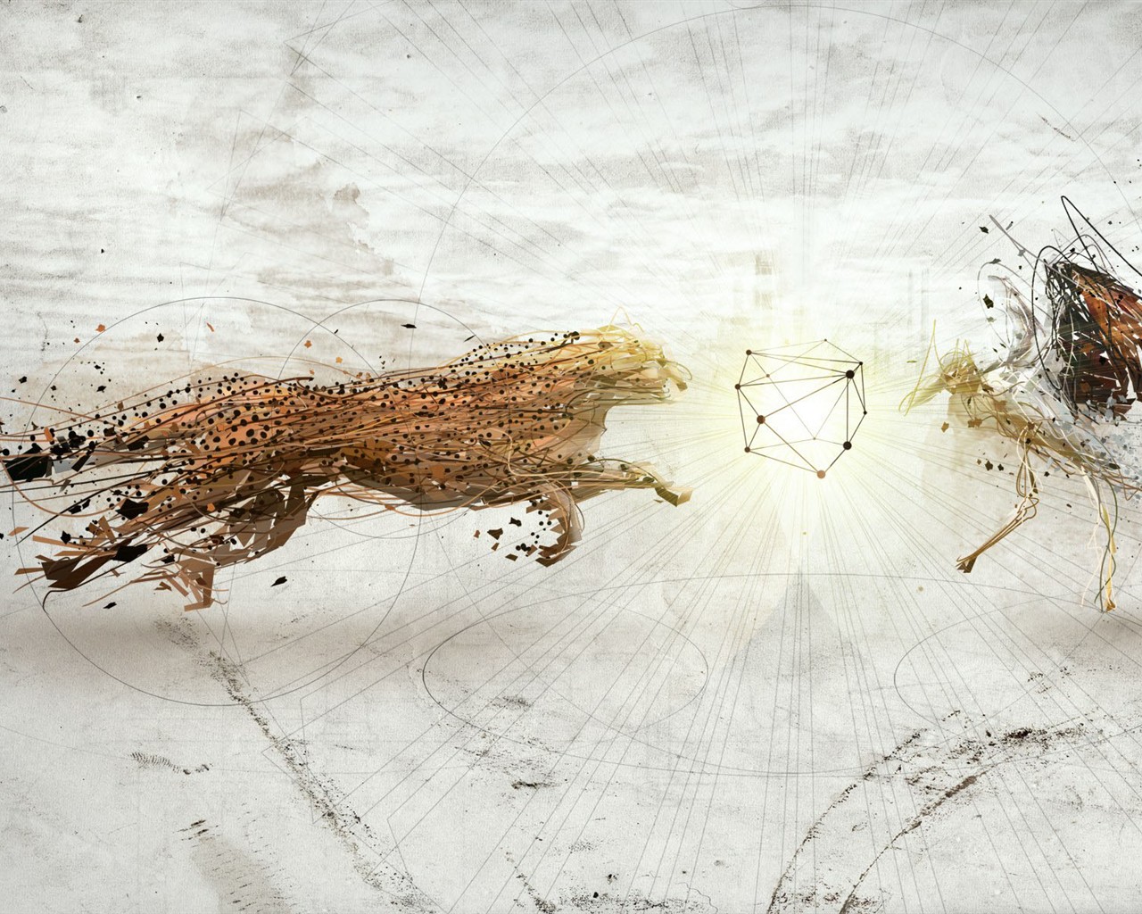 Creative syntézu vizuální tapety #14 - 1280x1024