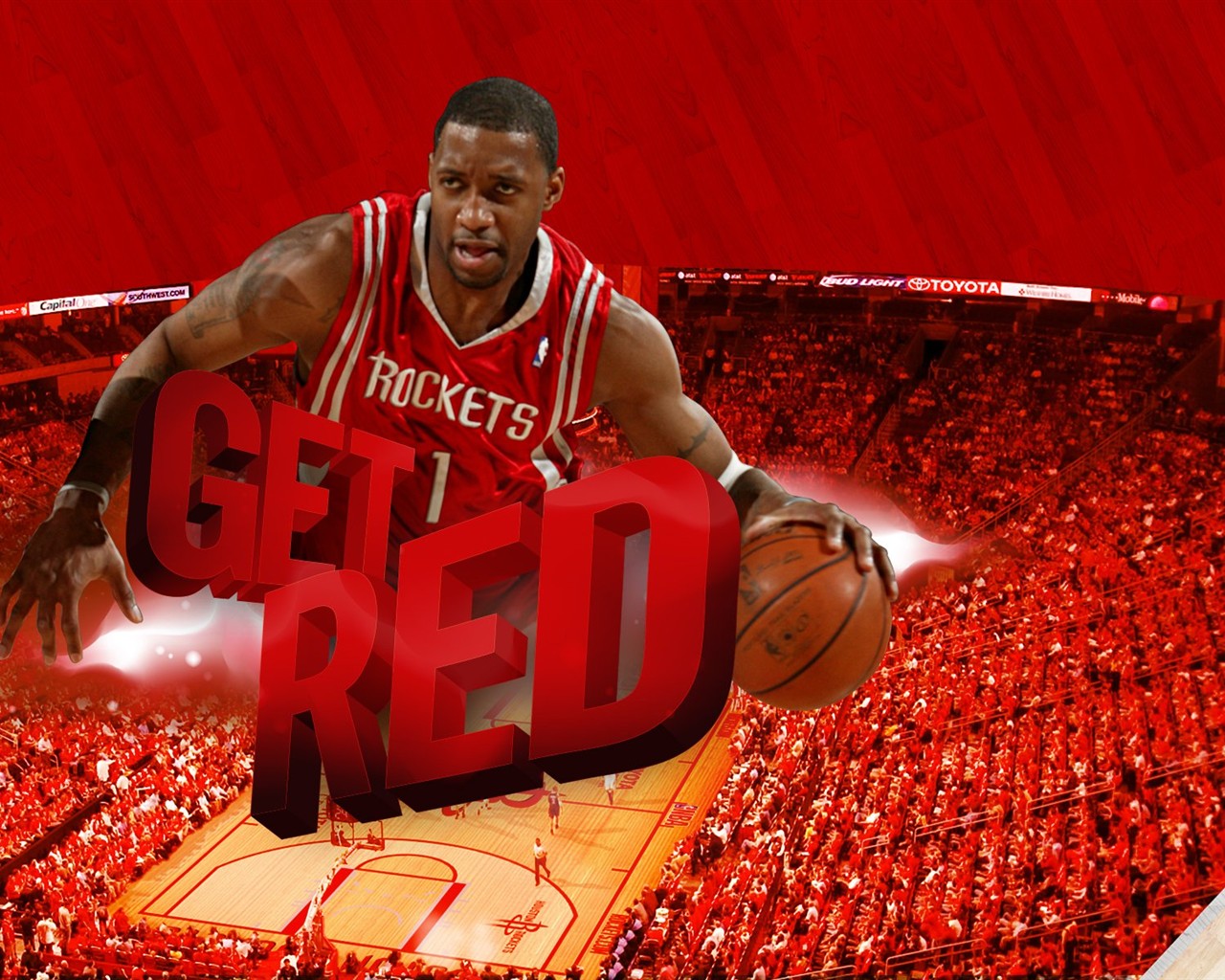 NBA Houston Rockets 2009 Playoff-Tapete #3 - 1280x1024