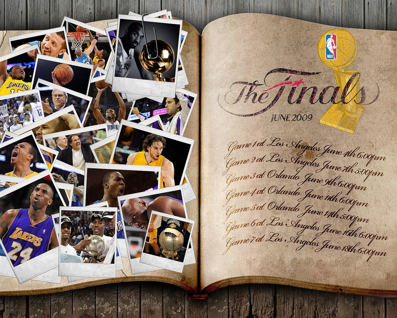 NBA2009 Champion Lakers Wallpaper #1 - 1280x1024