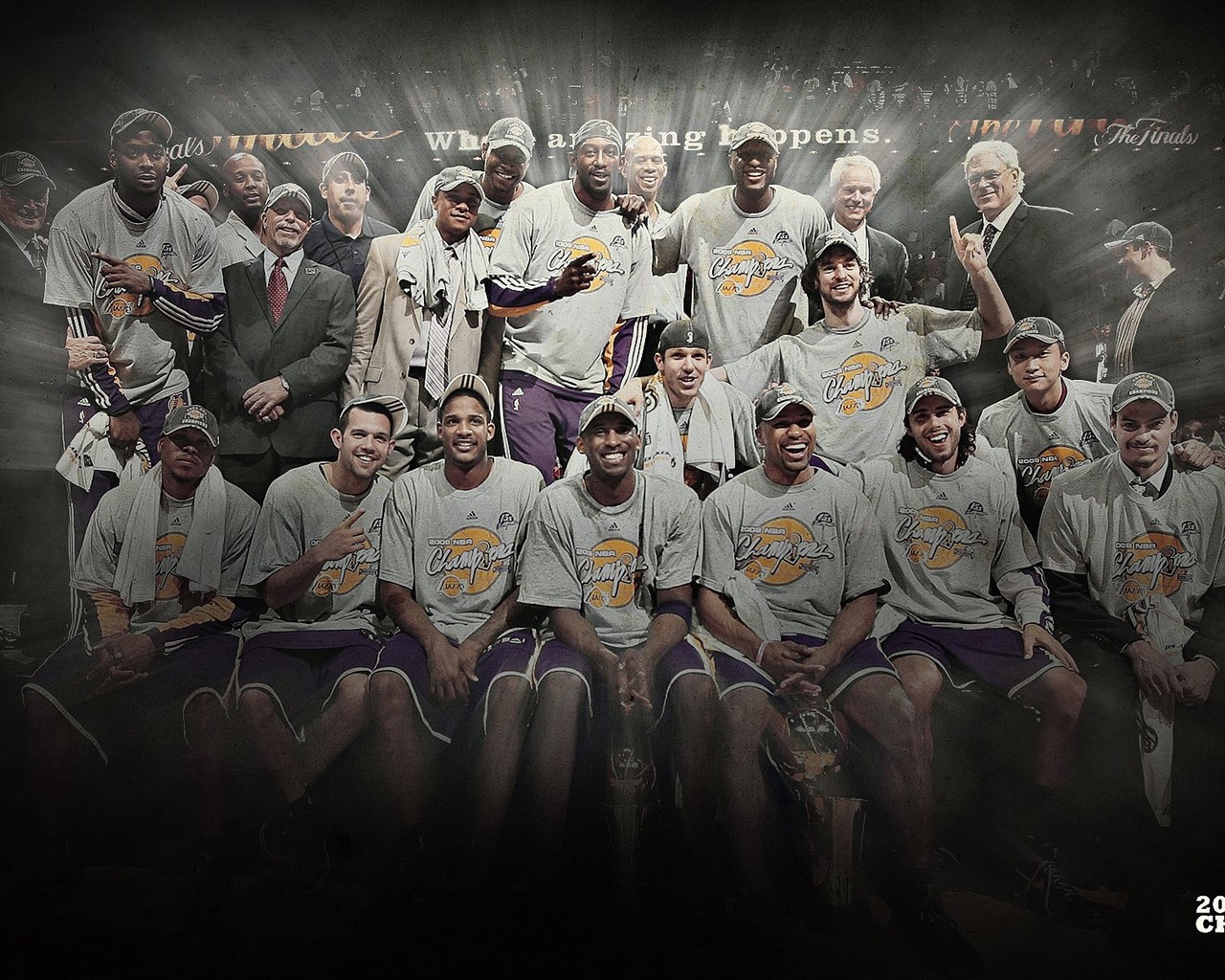 NBA2009 Champion Lakers Wallpaper #2 - 1280x1024
