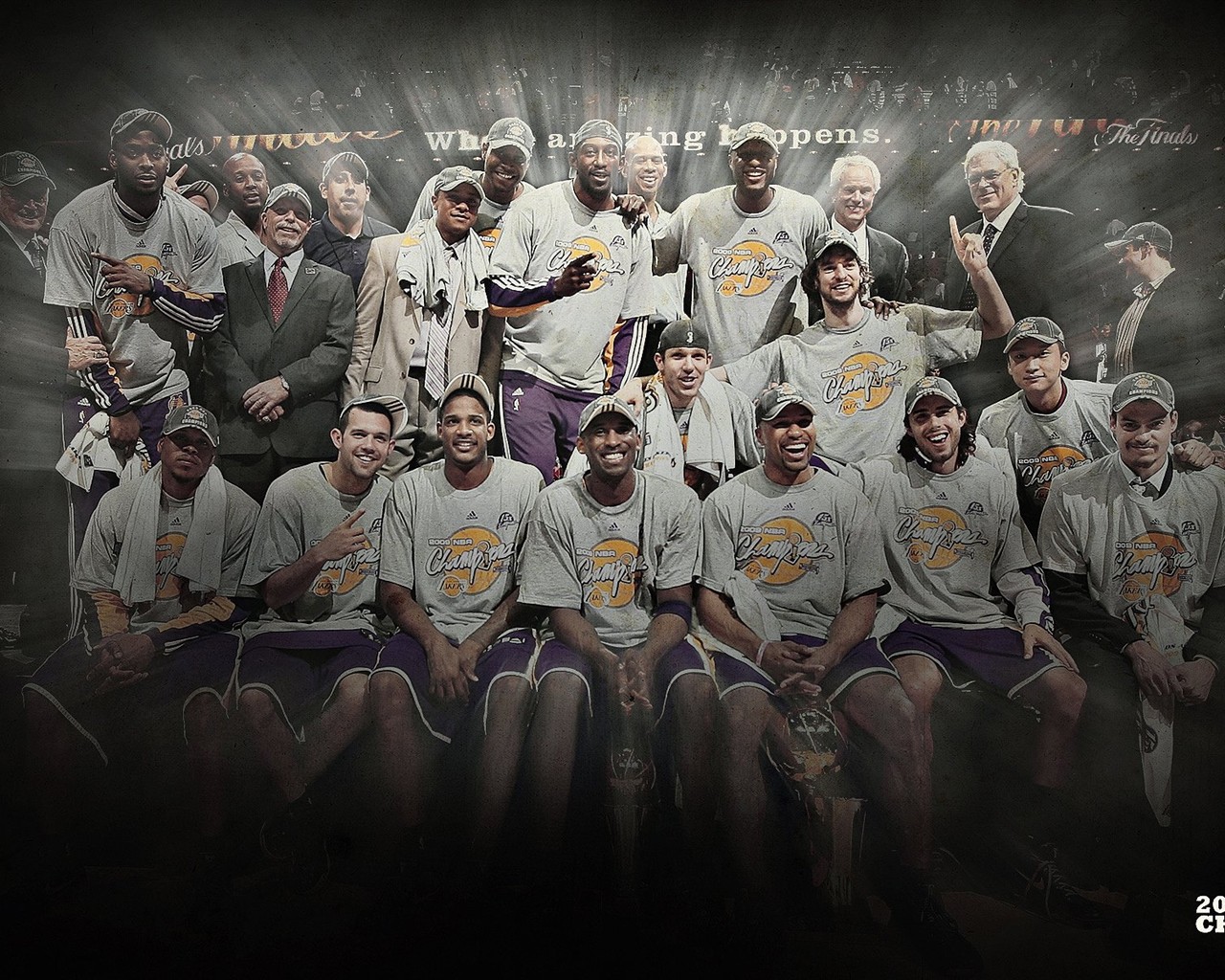 NBA2009總冠軍湖人隊壁紙 #2 - 1280x1024
