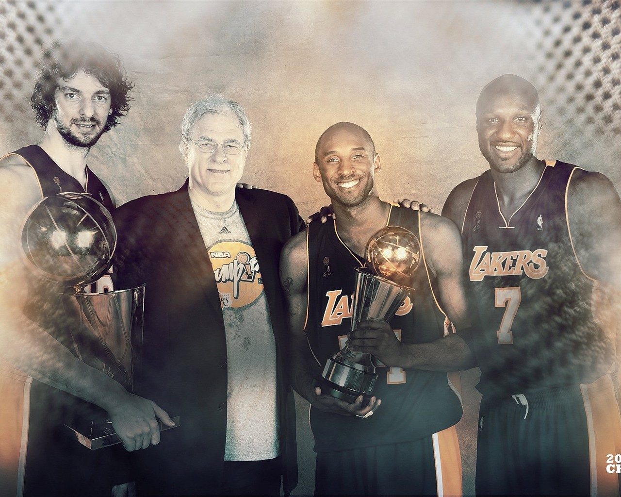 NBA2009 Champion Wallpaper Lakers #7 - 1280x1024