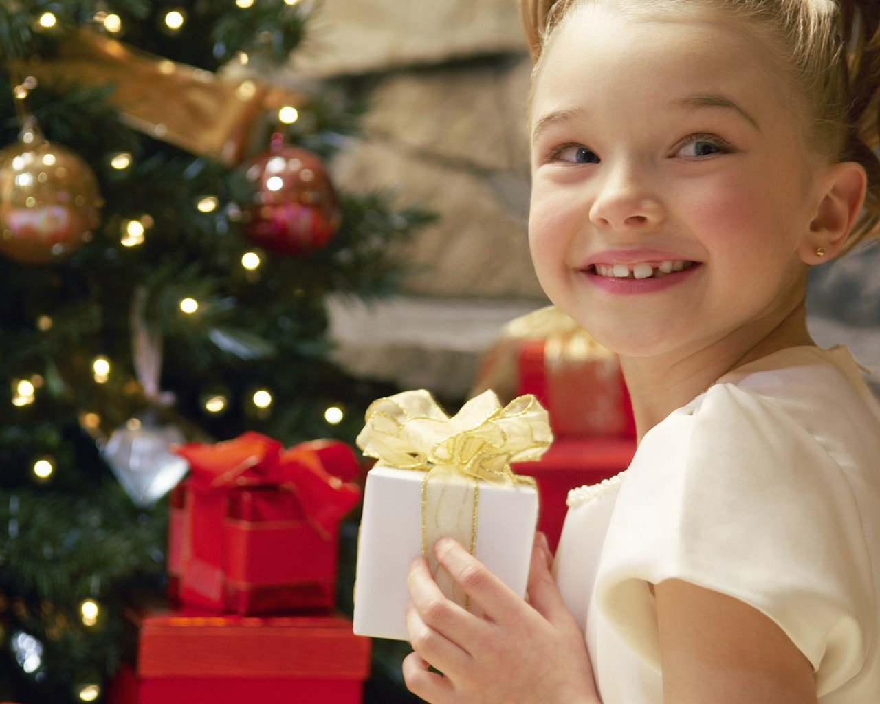 La gente celebra la Navidad Fondos de Inicio #40 - 1280x1024