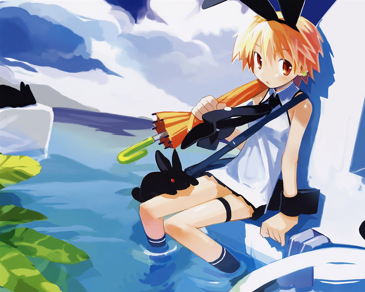 Meimei beautiful wallpaper animation cartoon #4 - 1280x1024
