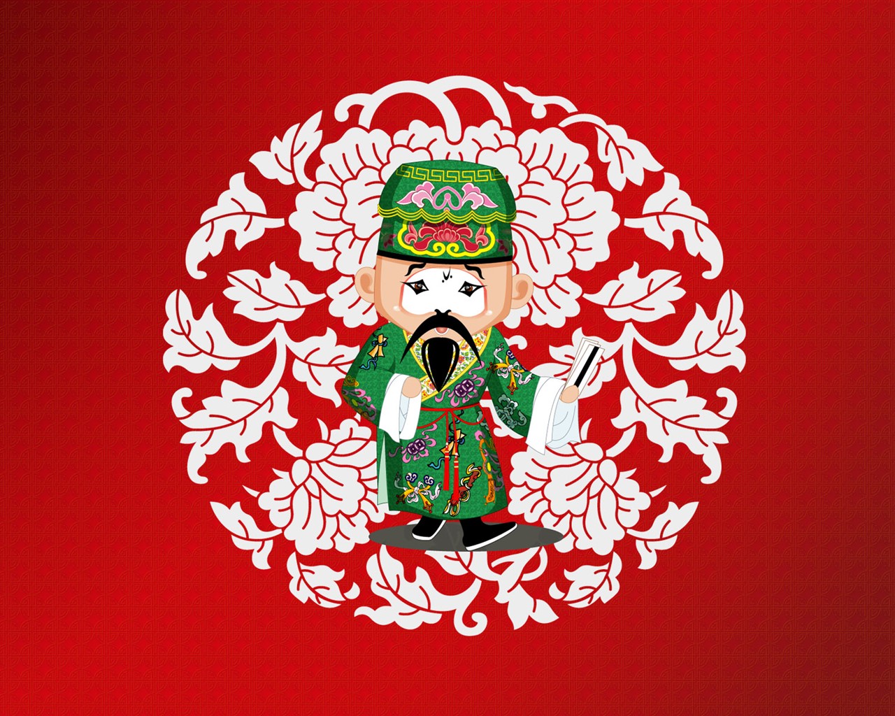 Q verze operních postav roztomilé wallpaper #5 - 1280x1024