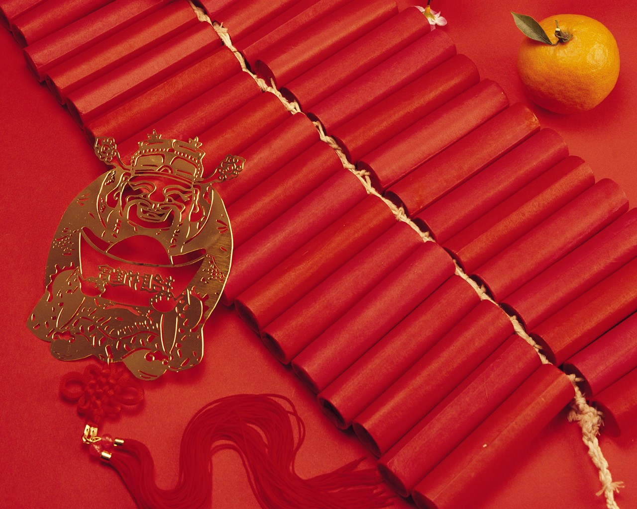 Čína Vítr slavnostní červená tapeta #42 - 1280x1024