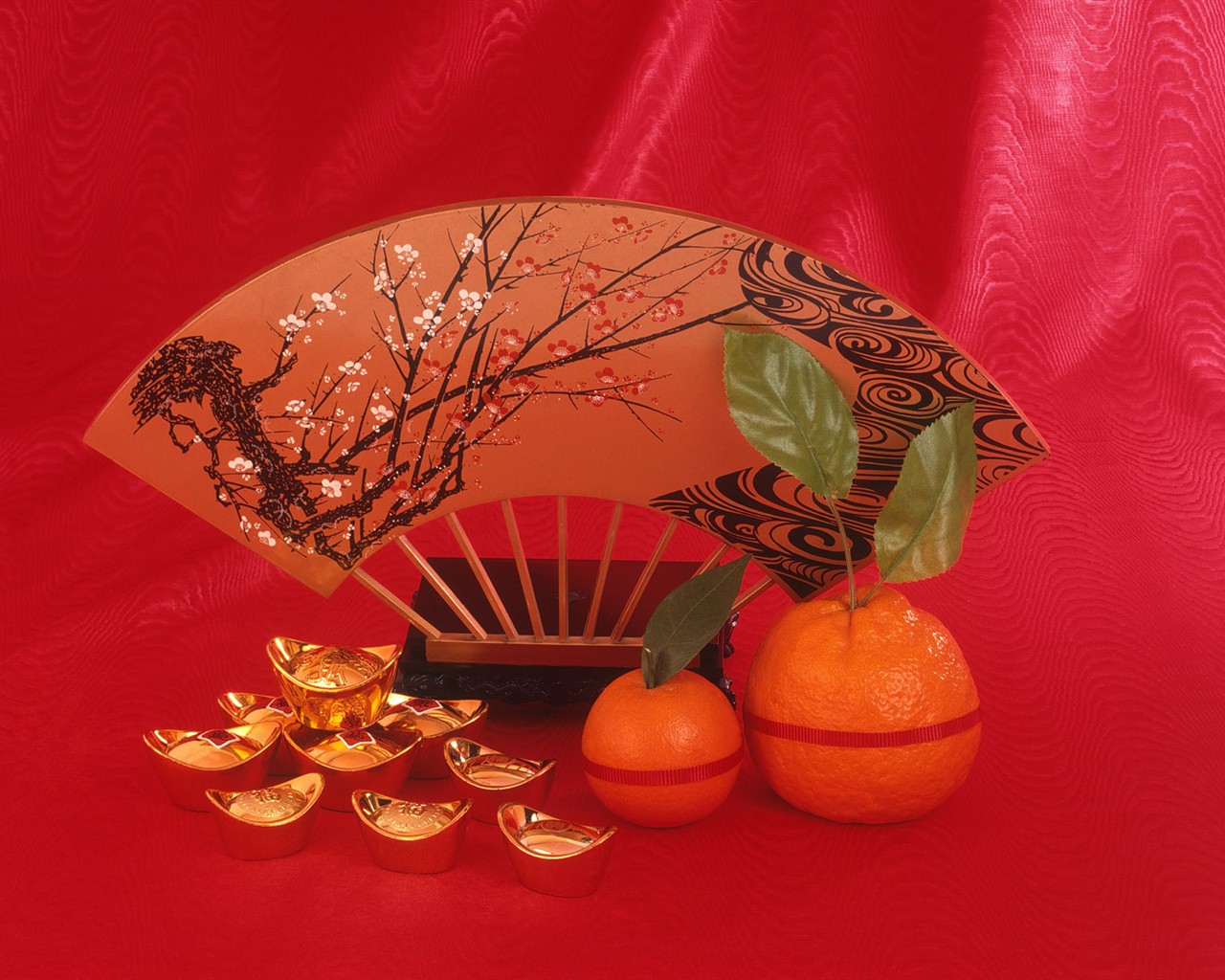 China Wind festive red wallpaper #57 - 1280x1024