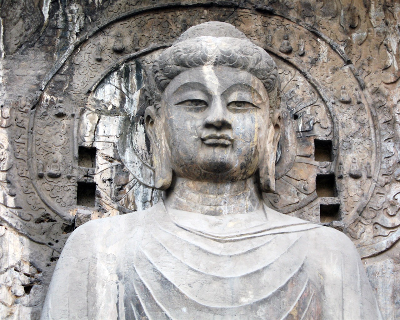 Luoyang, Longmen Grottoes Wallpaper #1 - 1280x1024