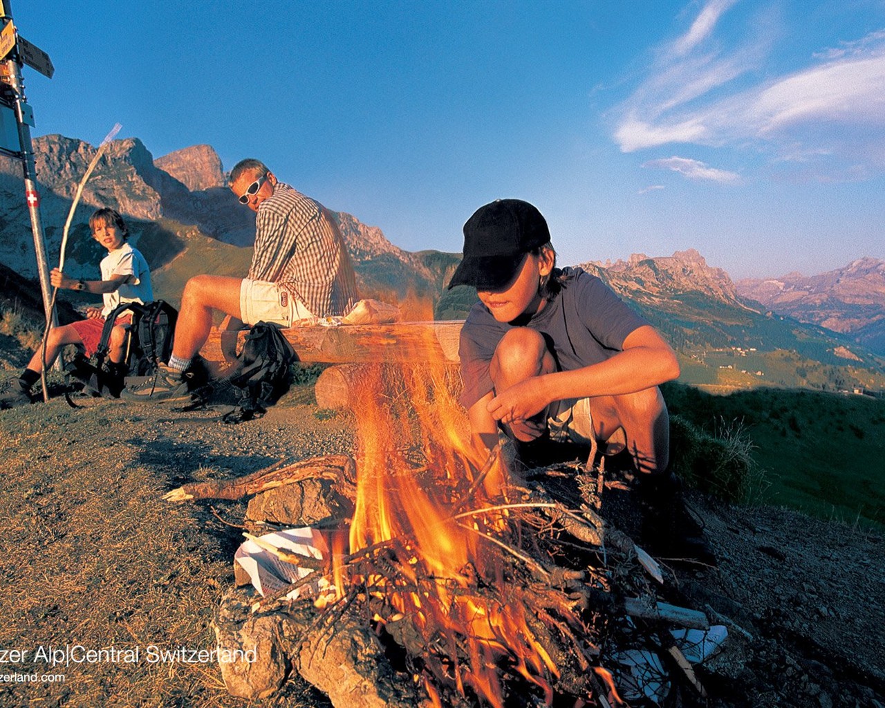 Suiza fondos de escritorio de lugares de interés turístico de verano #3 - 1280x1024