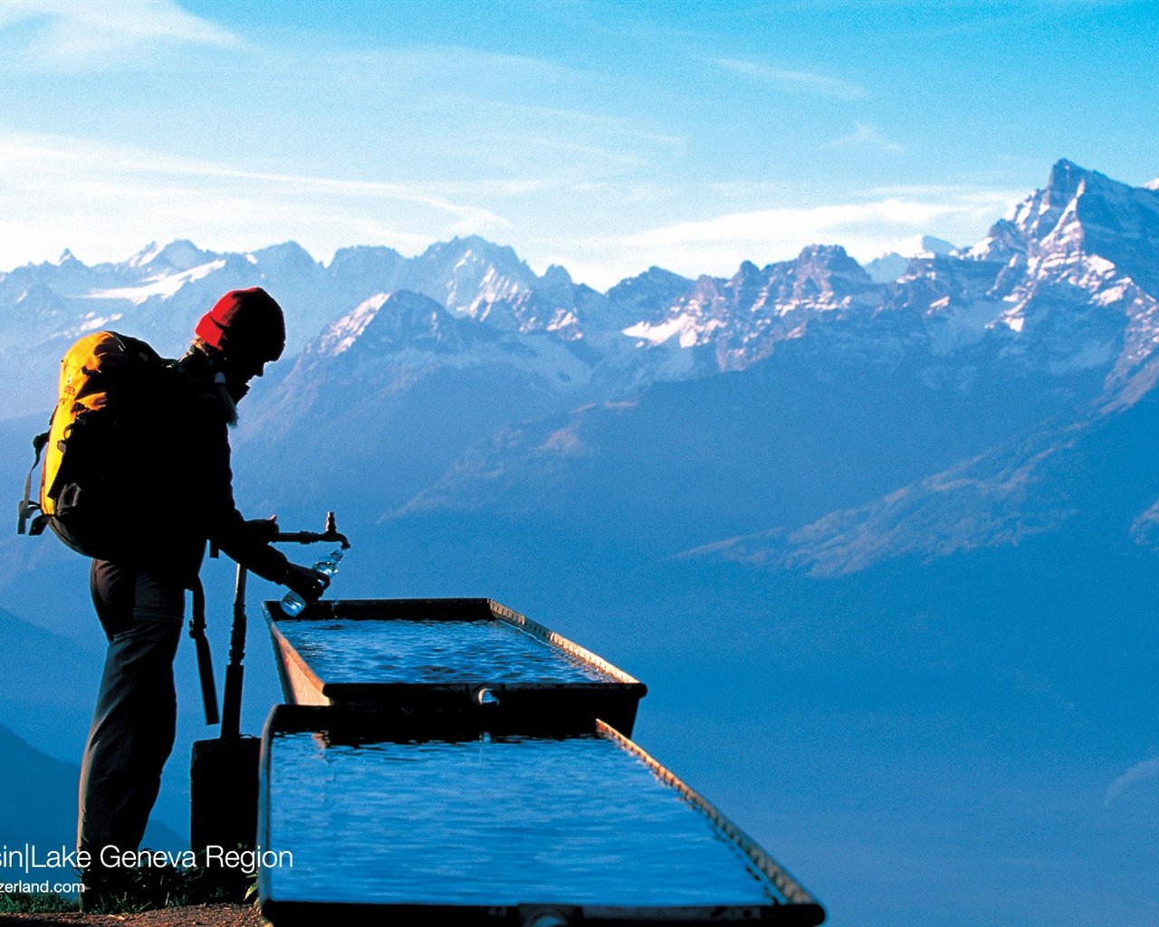 Suiza fondos de escritorio de lugares de interés turístico de verano #6 - 1280x1024