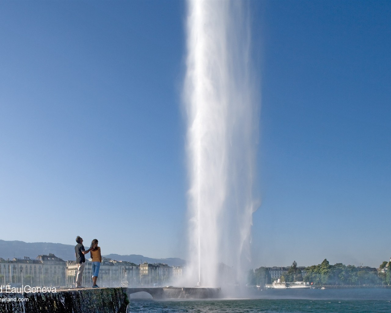Suiza fondos de escritorio de lugares de interés turístico de verano #12 - 1280x1024