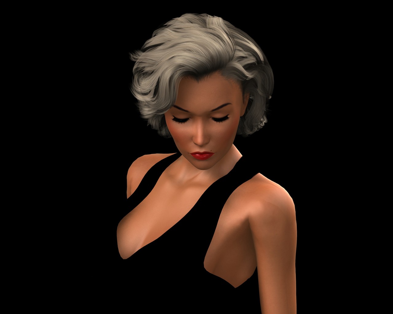 Widescreen 3D Female wallpaper #6 - 1280x1024