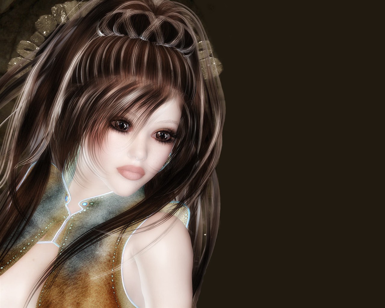 Widescreen Wallpaper 3D Female #10 - 1280x1024