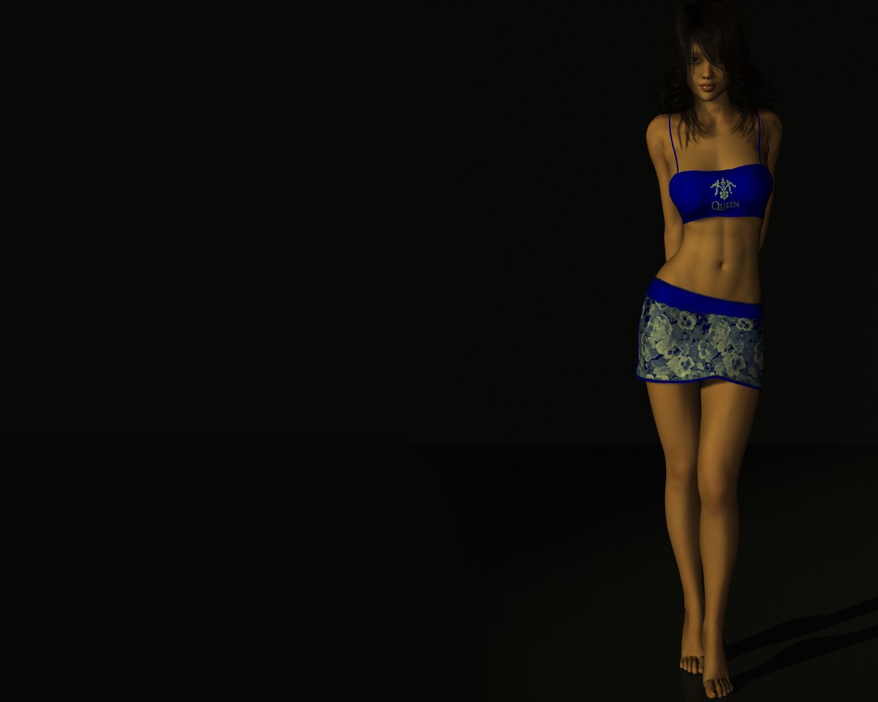 Widescreen Wallpaper 3D Female #14 - 1280x1024