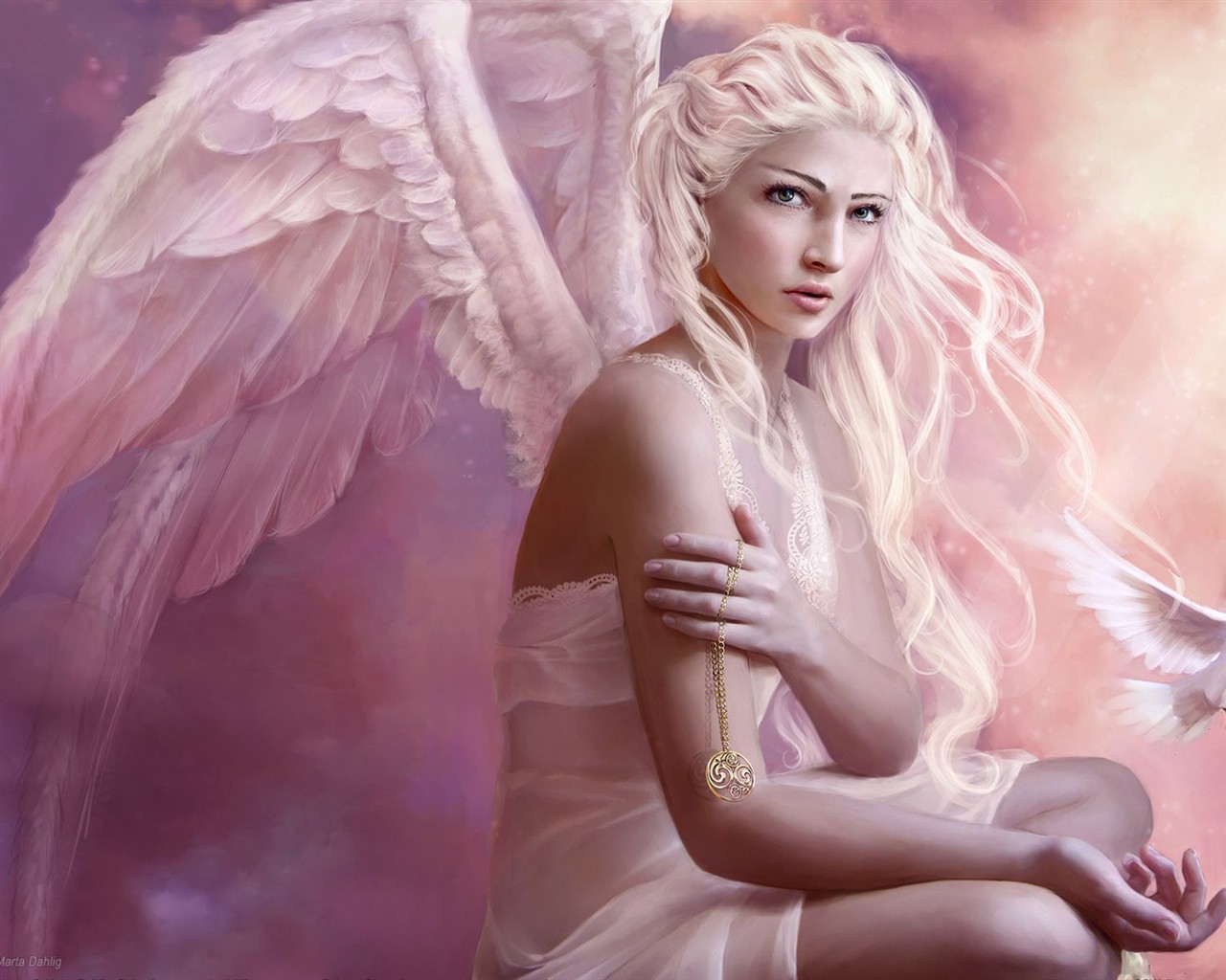 CG Illustration Fantasy Wallpaper Frauen #32 - 1280x1024