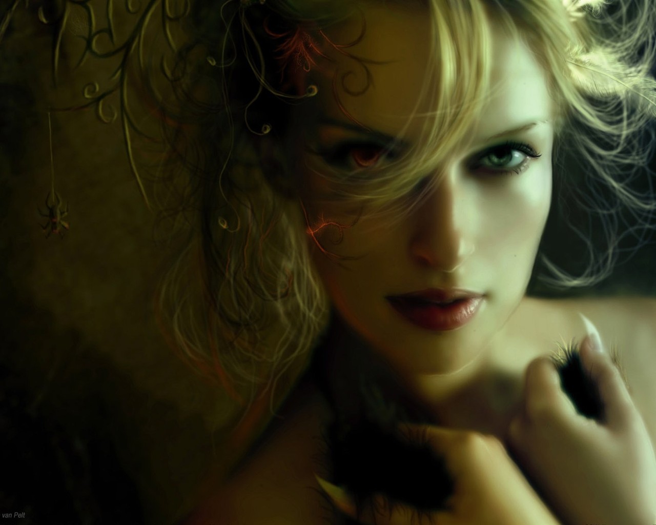 奇幻女性CG插畫壁紙 #33 - 1280x1024