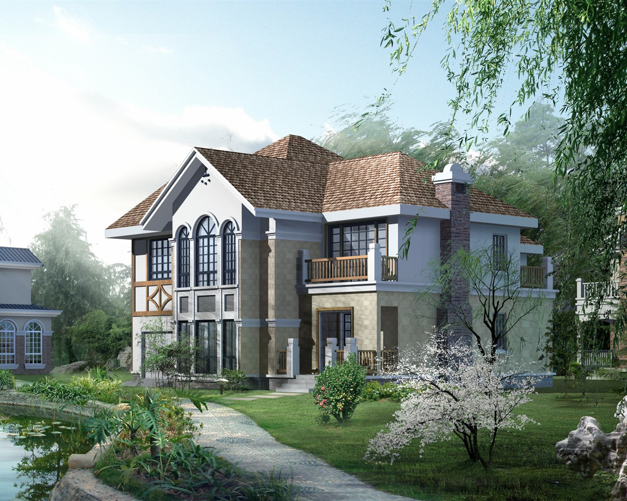 Vliv krajiny na plochu HD architektury #1 - 1280x1024
