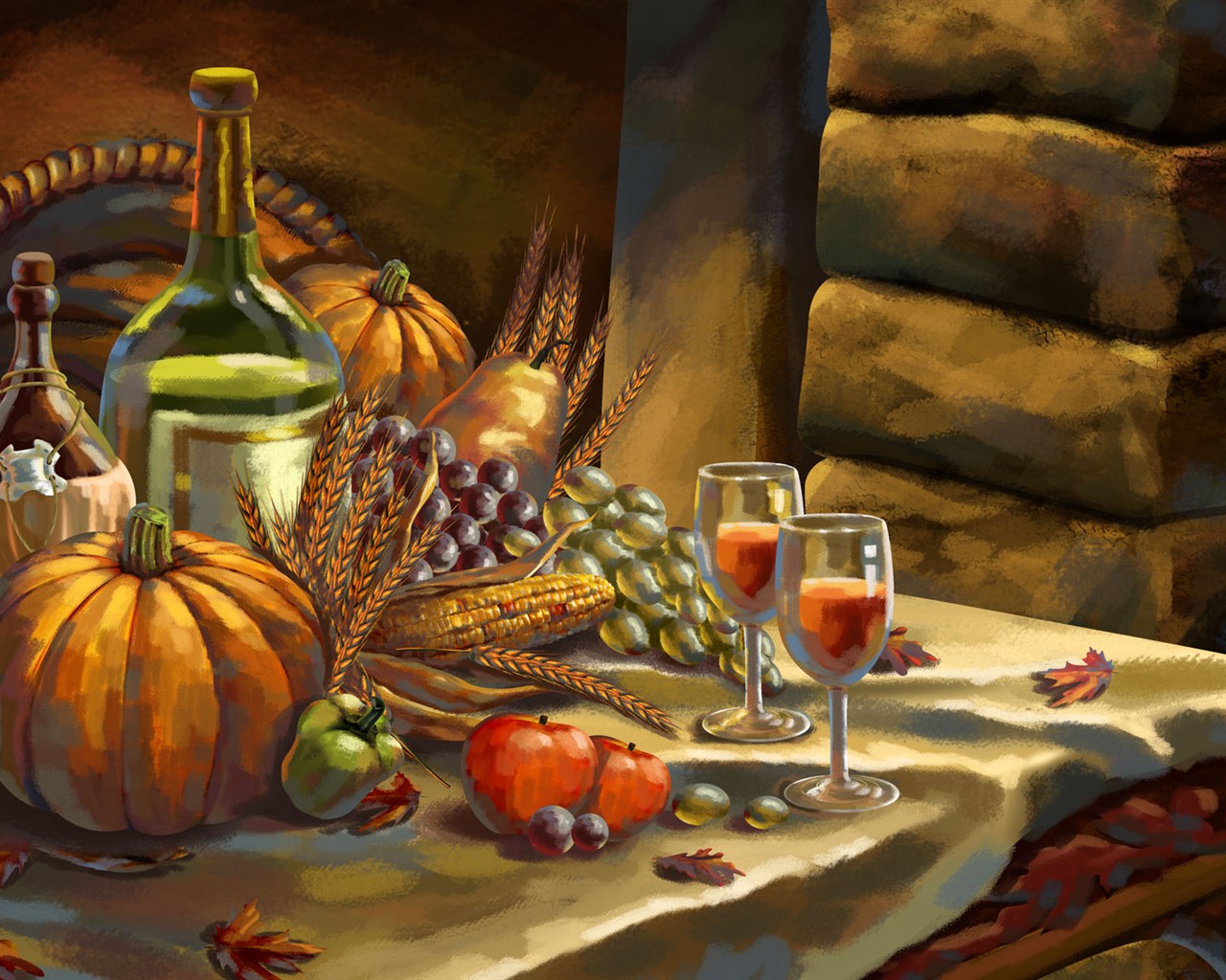 Thanksgiving Thema Tapete #17 - 1280x1024