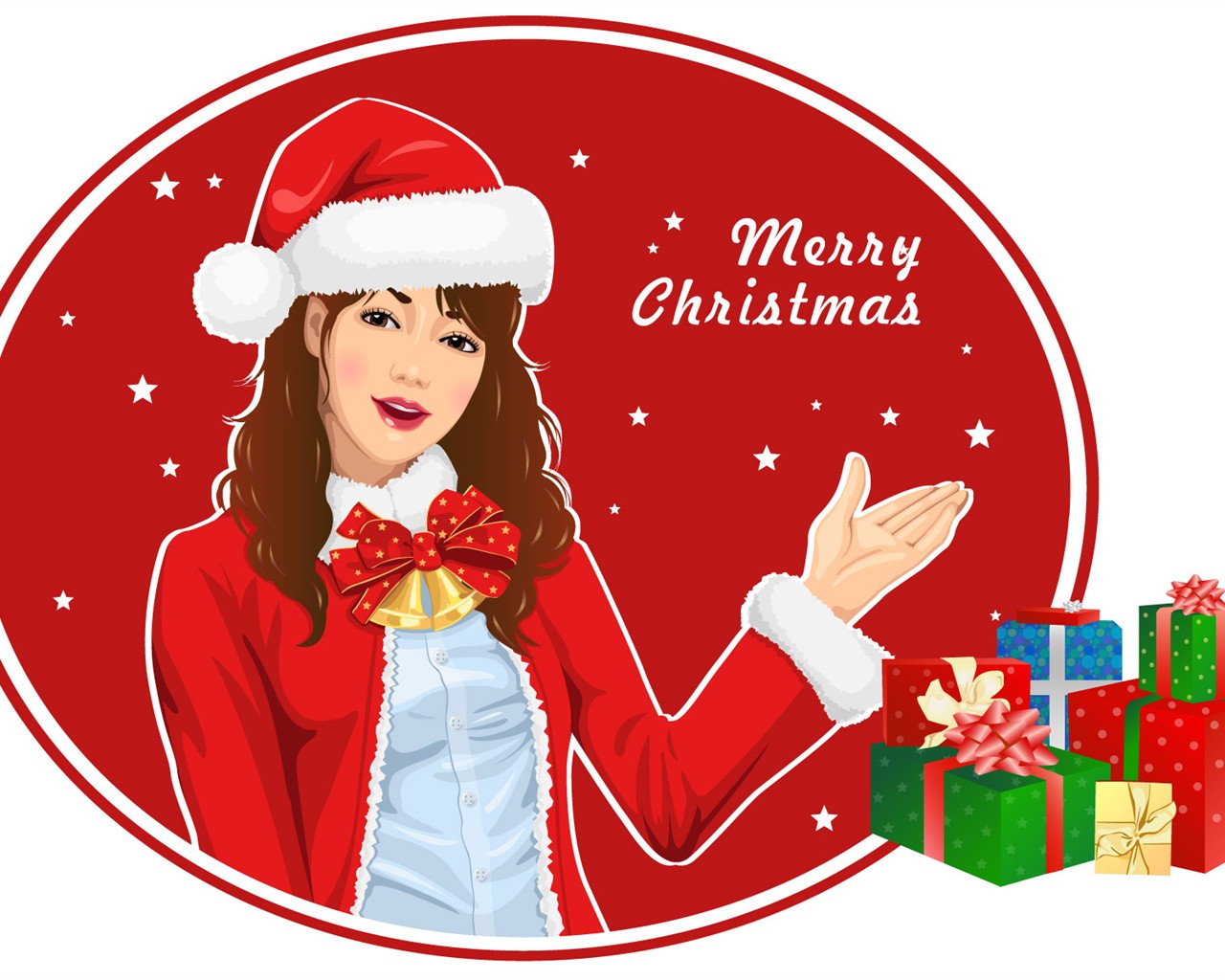 Christmas Wallpaper illustration MM #4 - 1280x1024