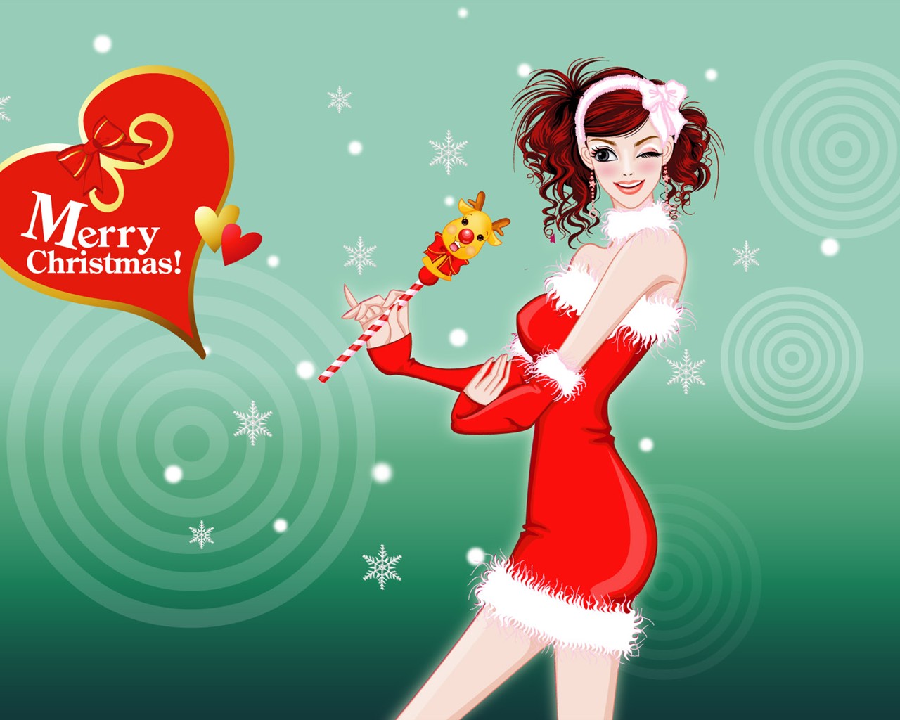 Christmas Wallpaper illustration MM #6 - 1280x1024