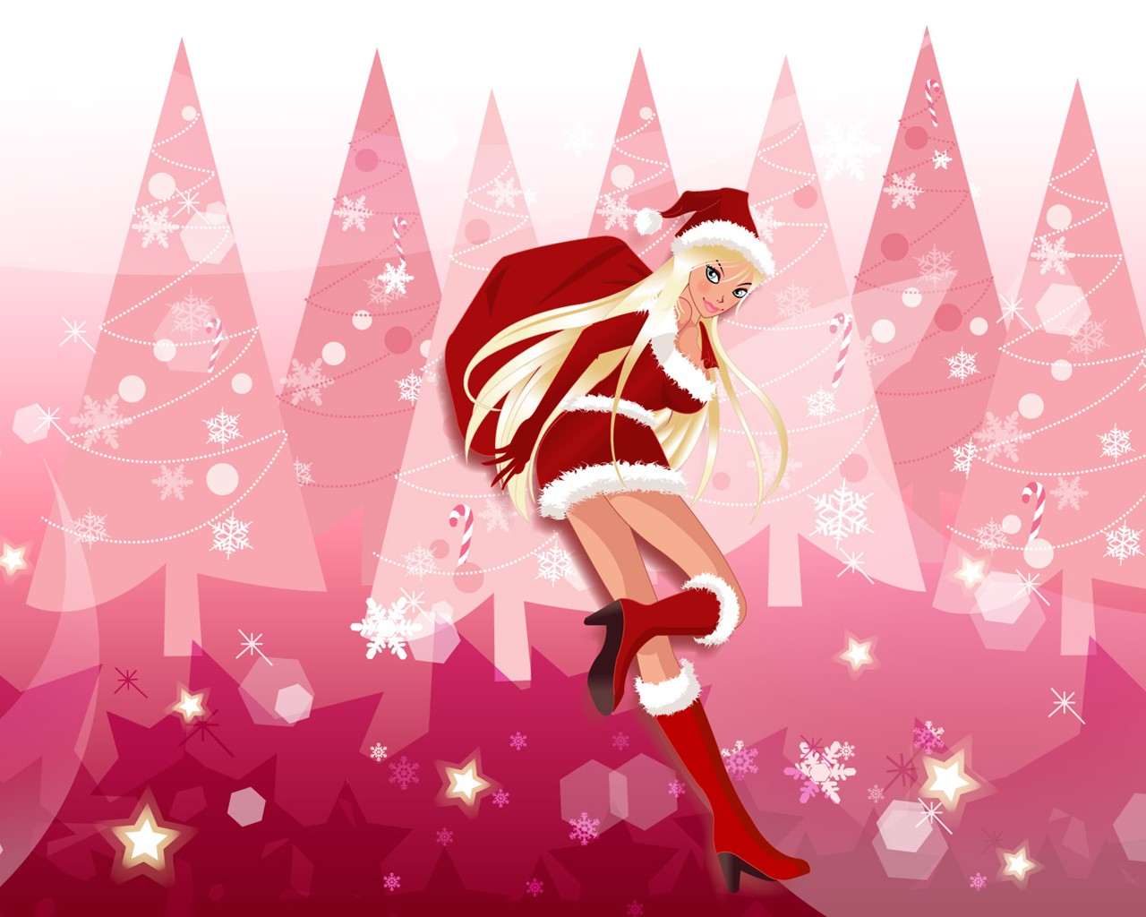 Christmas Wallpaper illustration MM #7 - 1280x1024