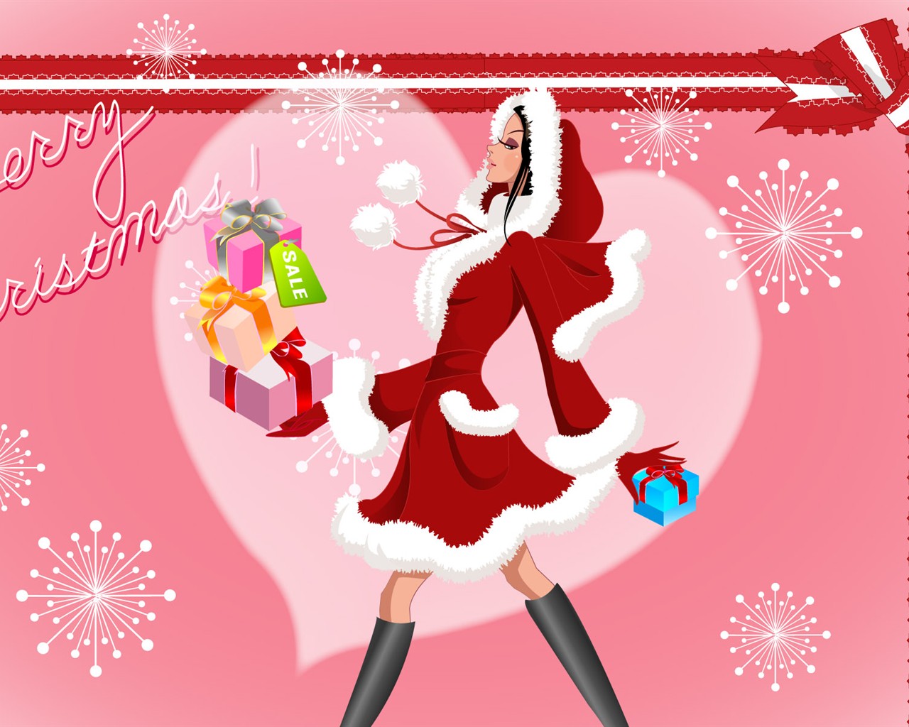 Christmas Wallpaper illustration MM #15 - 1280x1024