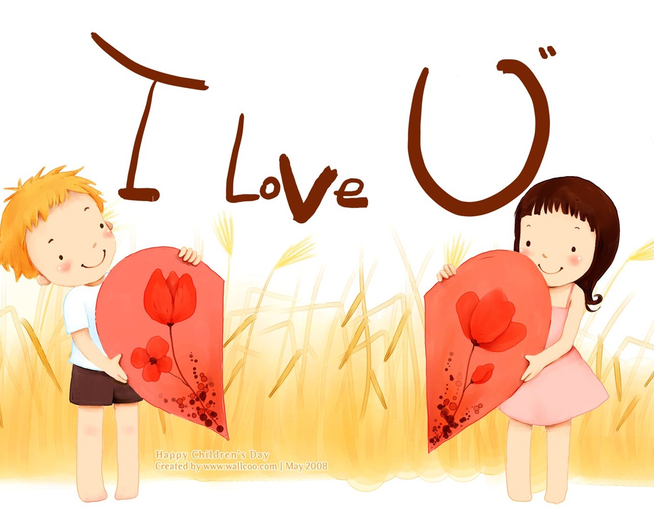 Lovely Children's Day wallpaper illustrator #3 - 1280x1024