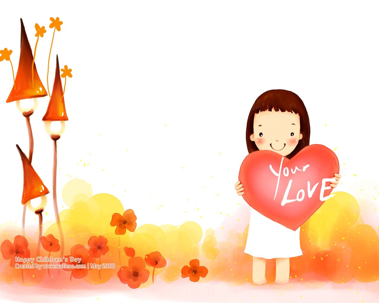 Lovely Children's Day wallpaper illustrator #11 - 1280x1024