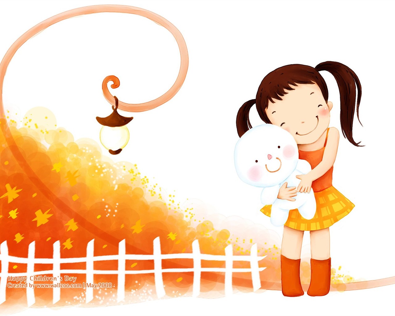 Lovely Children's Day wallpaper illustrator #15 - 1280x1024