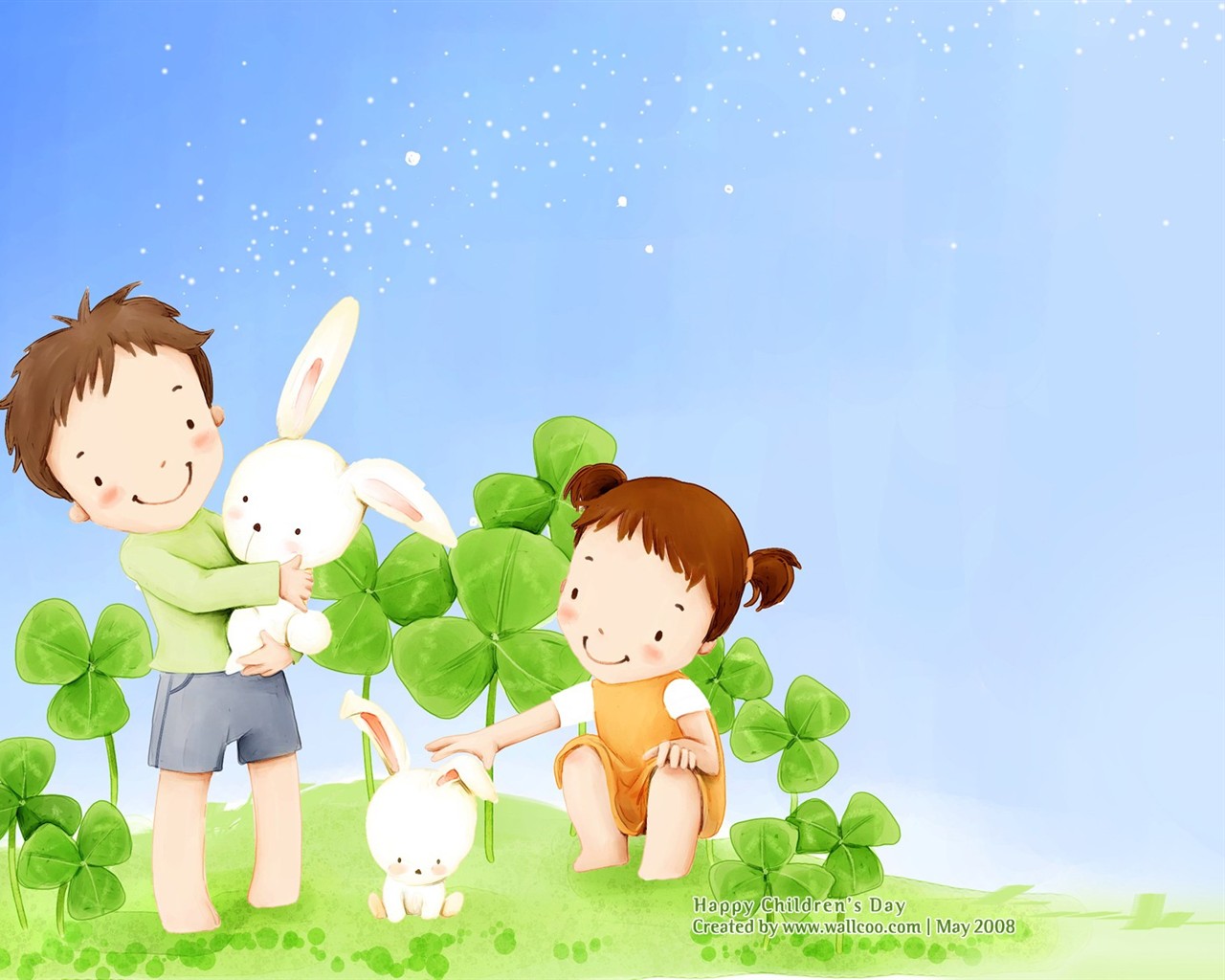 Lovely Children's Day wallpaper illustrator #18 - 1280x1024
