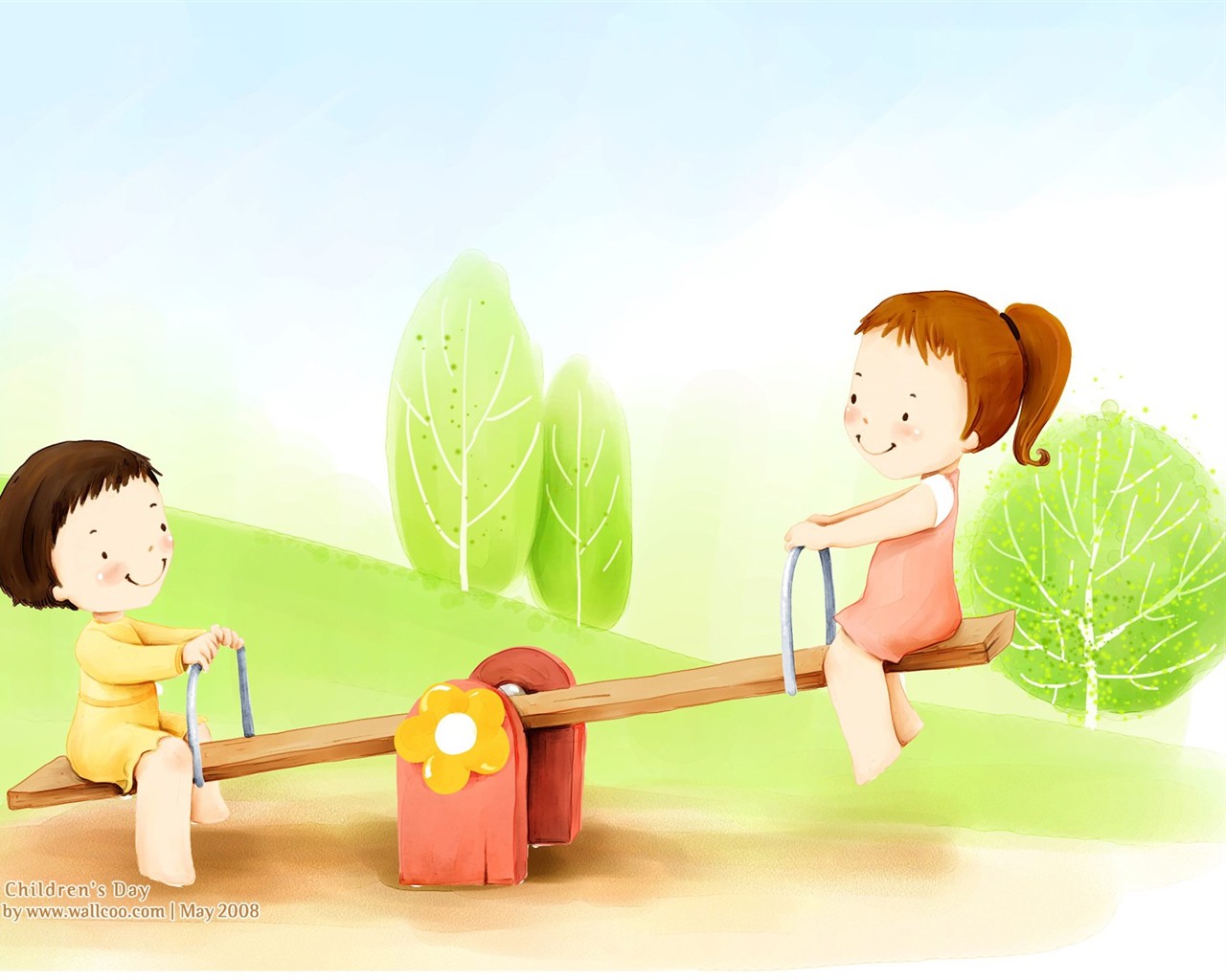 Lovely Children's Day Wallpaper Illustrator #22 - 1280x1024