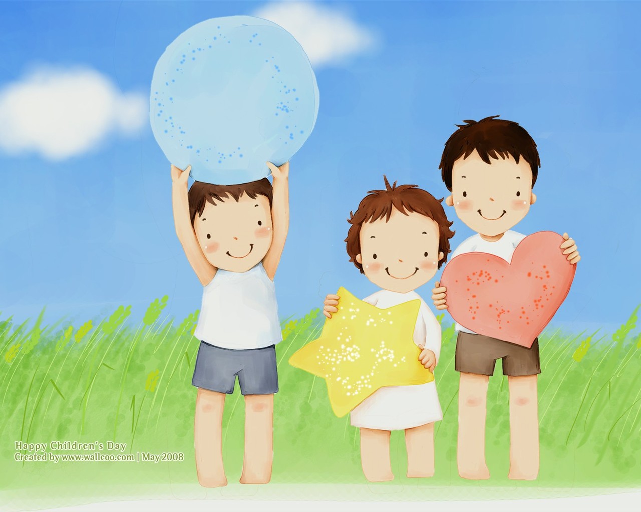 Lovely Children's Day Wallpaper Illustrator #24 - 1280x1024