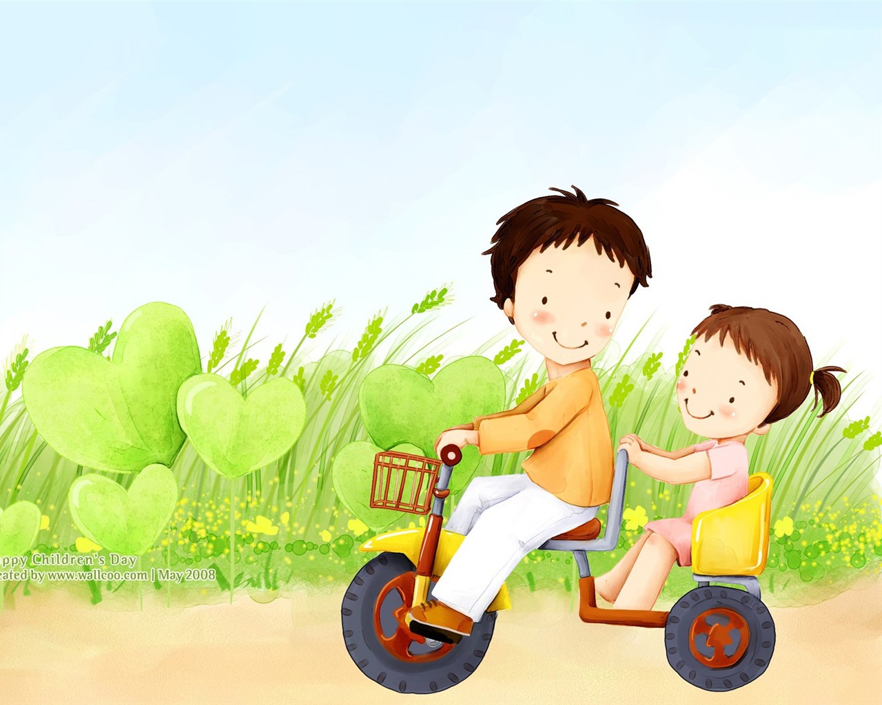 Lovely Children's Day wallpaper illustrator #26 - 1280x1024