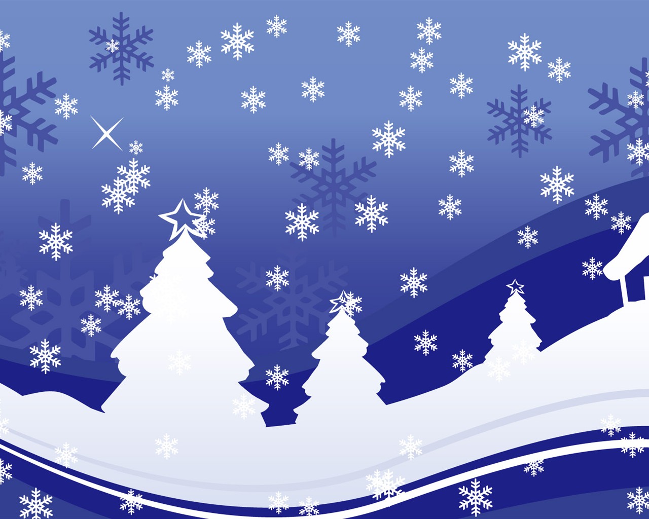 Vynikající vánoční téma HD Tapety na plochu #33 - 1280x1024