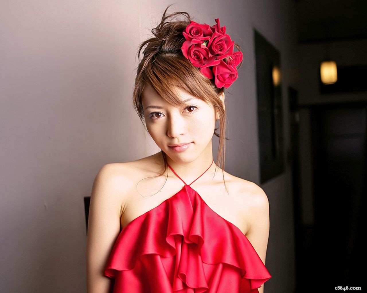 日本美女釋由美子壁紙 #4 - 1280x1024