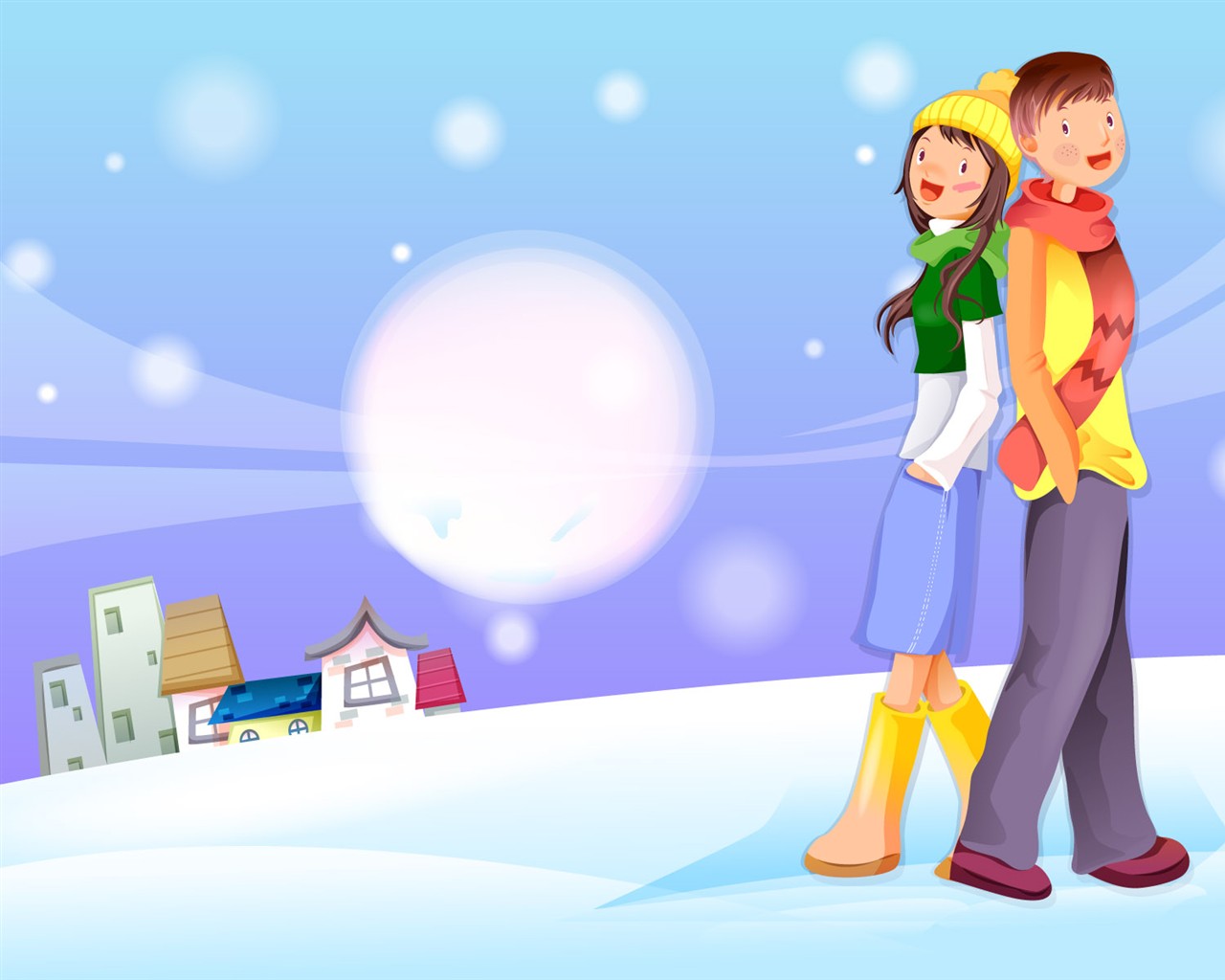 Christmas Winter Wallpaper chapter of Vector #26 - 1280x1024