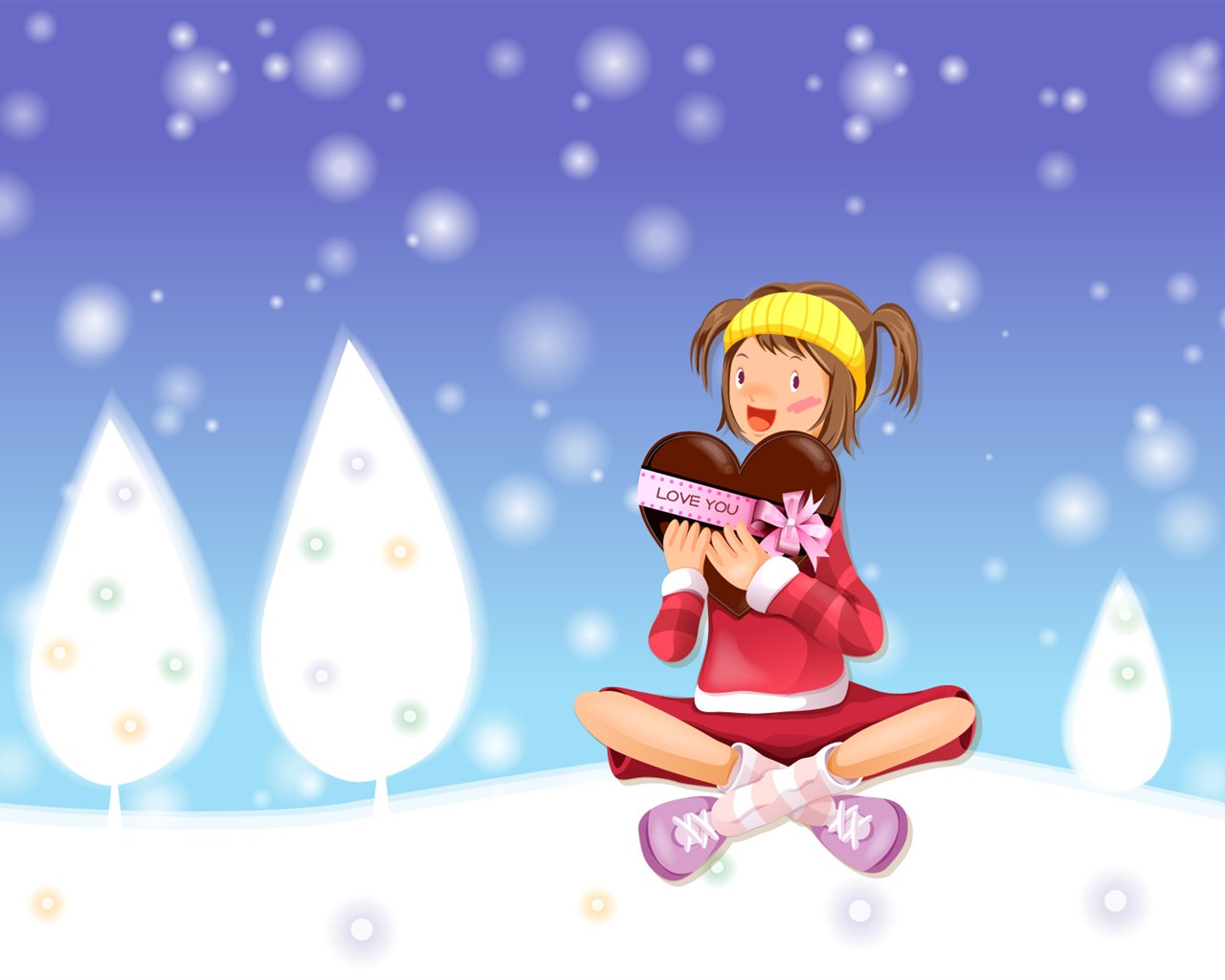 Christmas Winter Wallpaper chapter of Vector #37 - 1280x1024