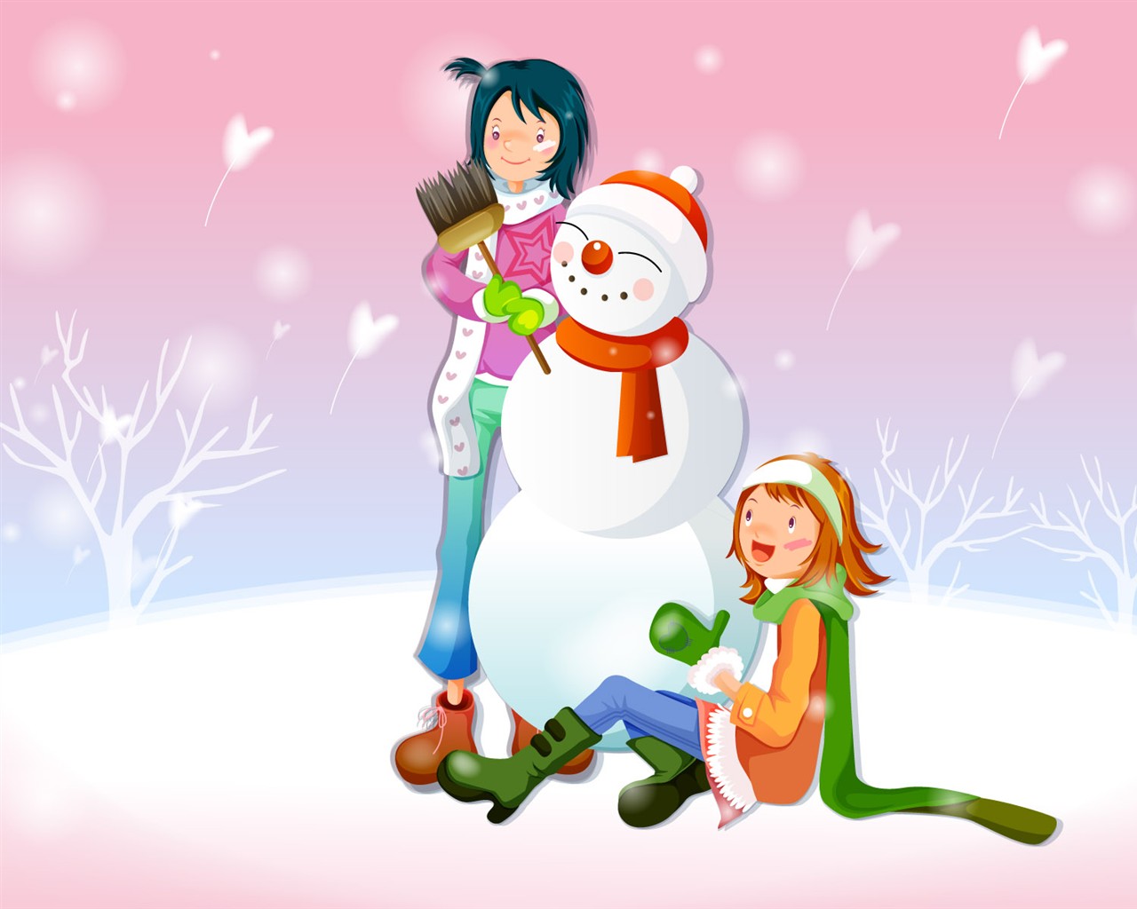 Christmas Winter Wallpaper chapter of Vector #38 - 1280x1024