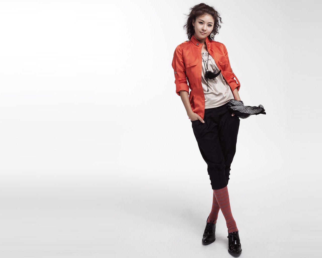 South Korean beauty model wallpaper #18 - 1280x1024