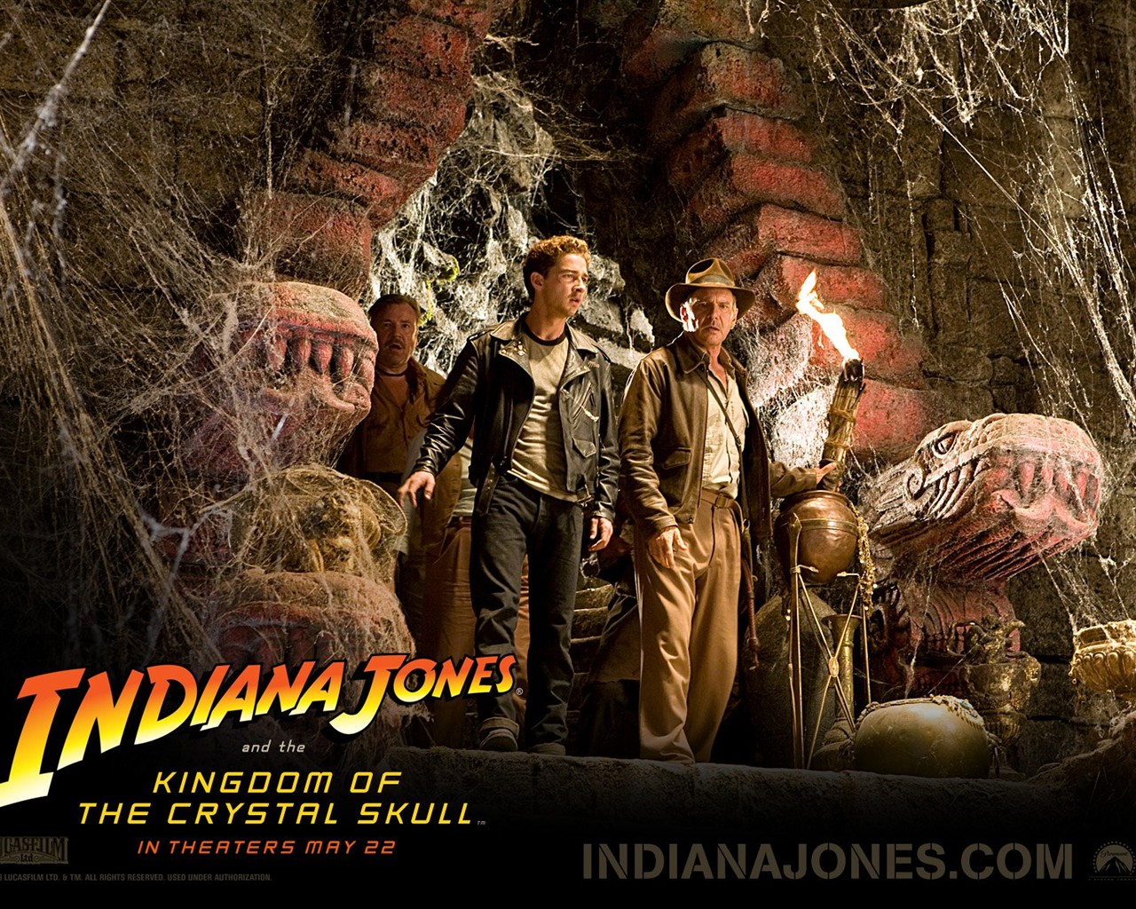Indiana Jones 4 křišťálové lebky wallpaper #23 - 1280x1024
