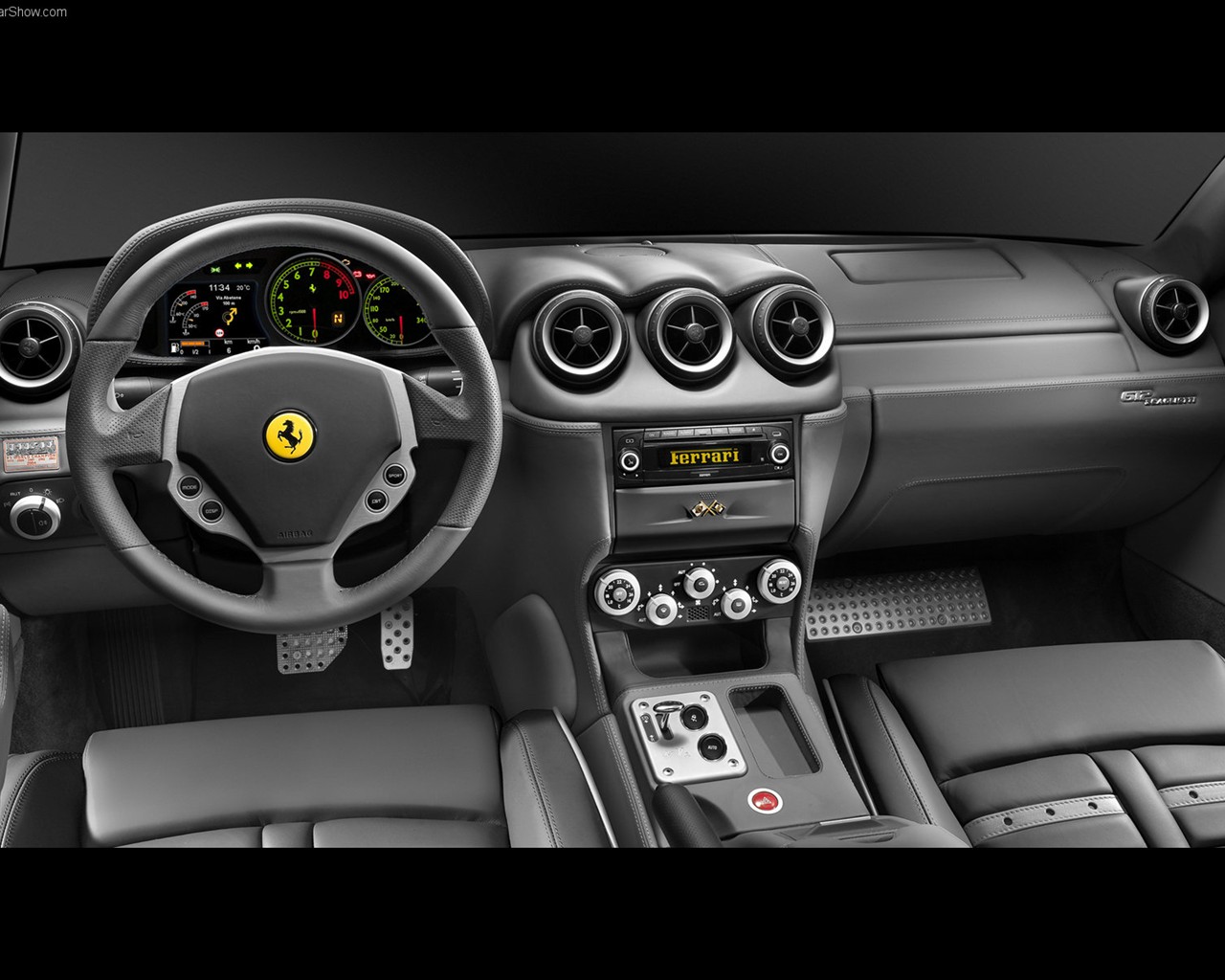 bílá lebka Ferrari F430 tapety #2 - 1280x1024