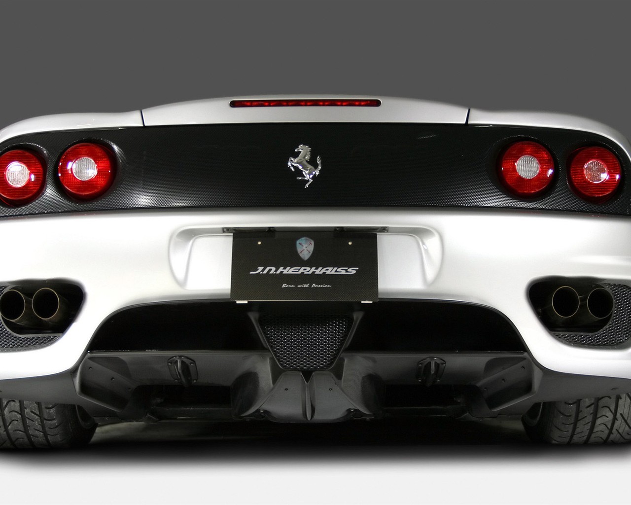 bílá lebka Ferrari F430 tapety #3 - 1280x1024