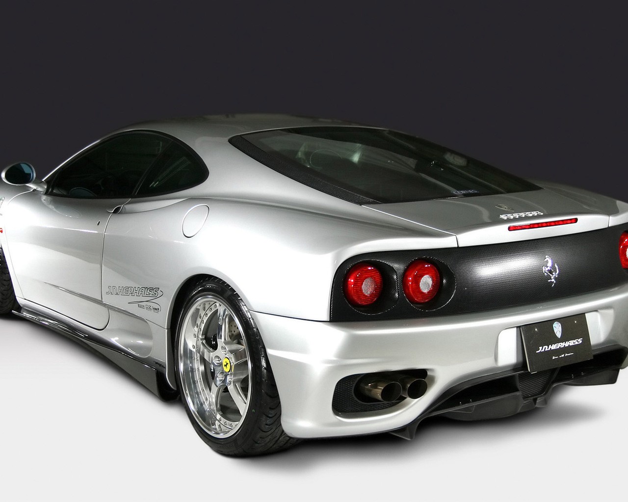 화이트 해골 페라리 F430 배경 화면 #5 - 1280x1024