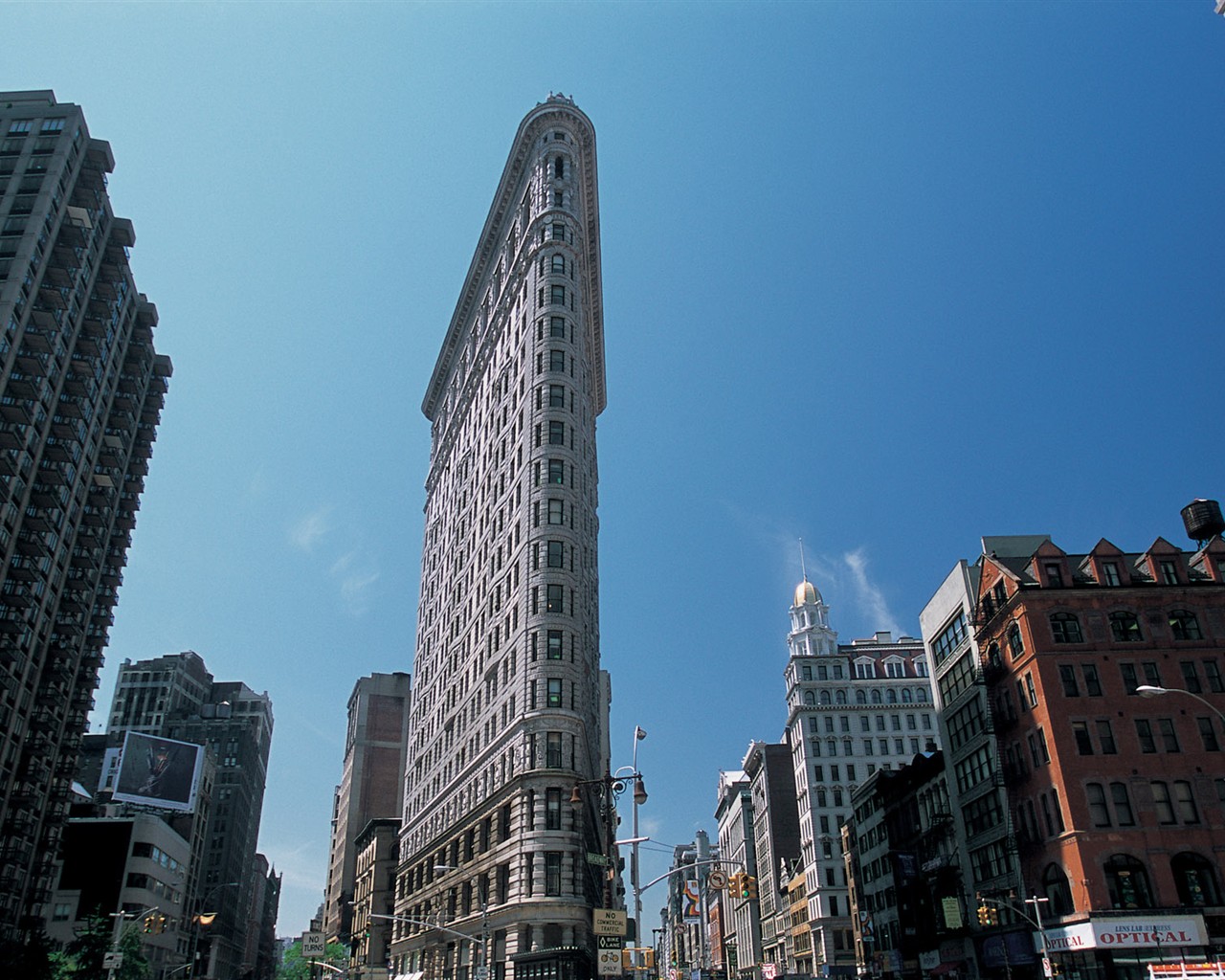 뉴욕 빌딩의 도시들로 붐비 #8 - 1280x1024
