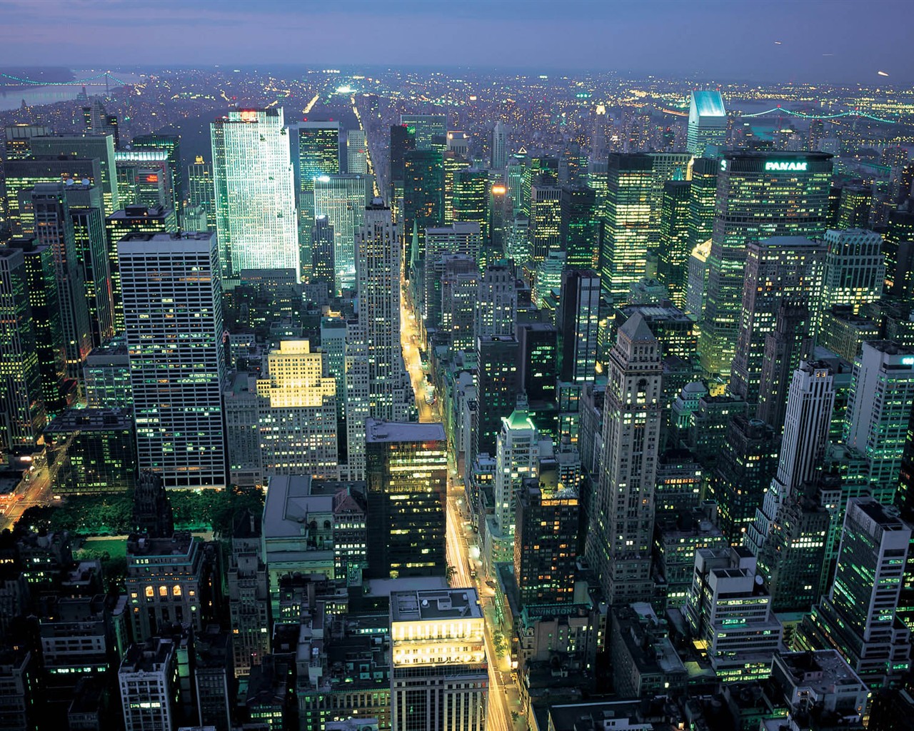 rušný město New York Stavební #16 - 1280x1024