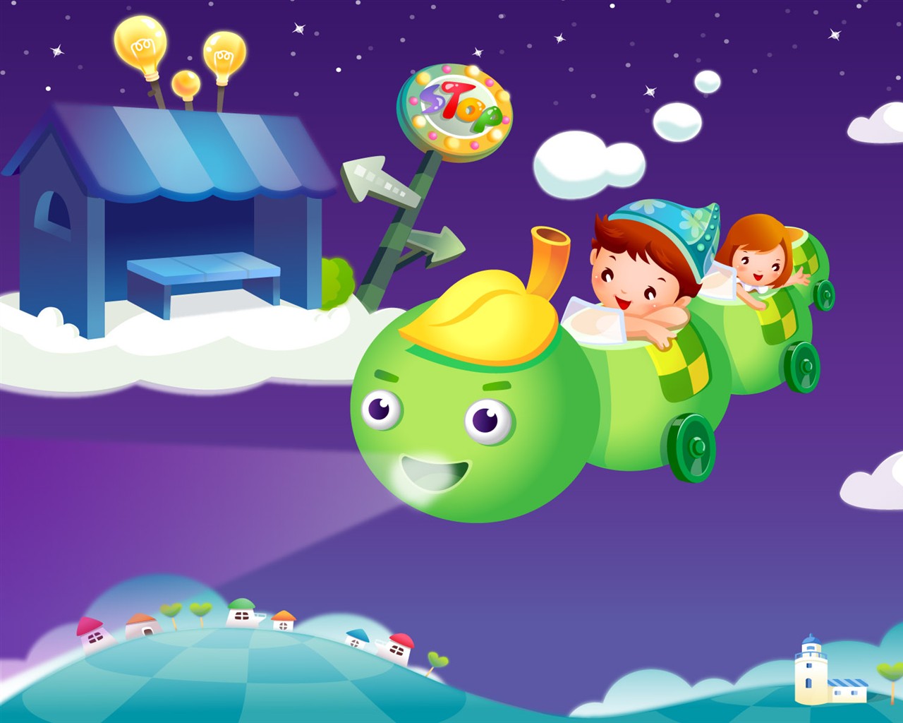 Childhood Dreams alba kreslené tapety #6 - 1280x1024
