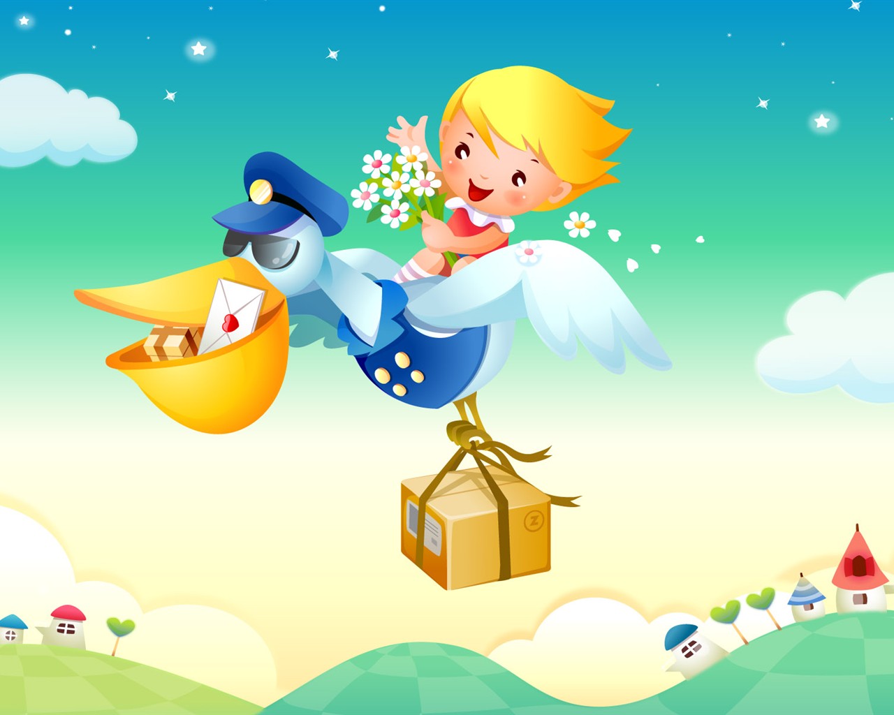 Childhood Dreams cartoon wallpaper albums #16 - 1280x1024